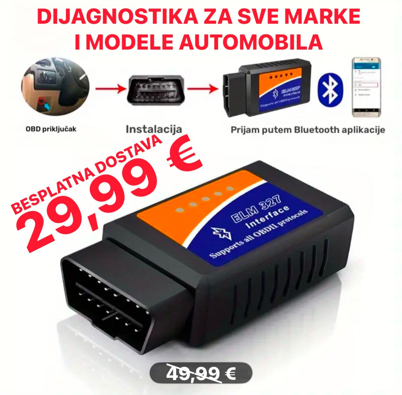Bluetooth dijagnostika za aute